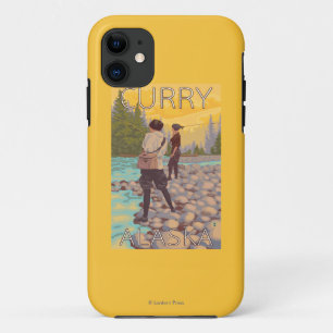 Women Fly Fishing - Curry, Alaska Case-Mate iPhone Case