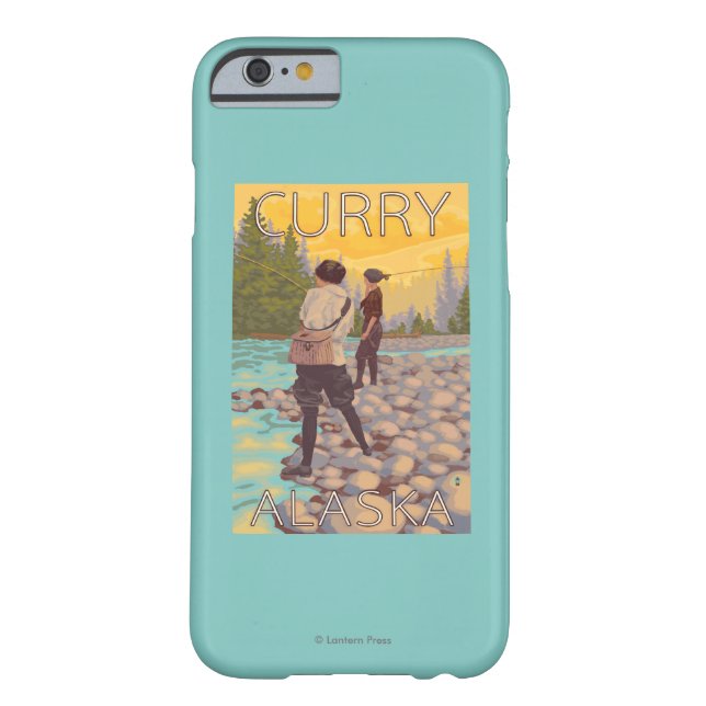 Women Fly Fishing - Curry, Alaska Case-Mate iPhone Case (Back)