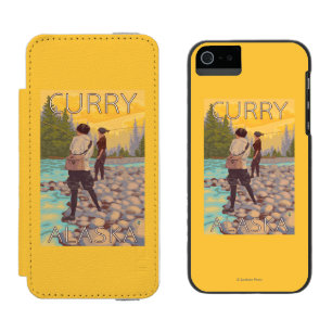 Women Fly Fishing - Curry, Alaska Incipio Watson™ iPhone 5 Wallet Case