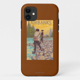 Women Fly Fishing - Fairbanks, Alaska Case-Mate iPhone Case
