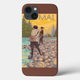 Women Fly Fishing - Katmai, Alaska iPhone 13 Case