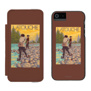 Women Fly Fishing - Latouche, Alaska Incipio Watson™ iPhone 5 Wallet Case