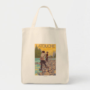 Women Fly Fishing - Latouche, Alaska Tote Bag