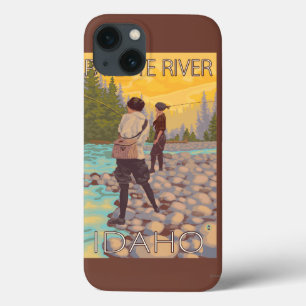 Women Fly Fishing - Payette River, Idaho iPhone 13 Case