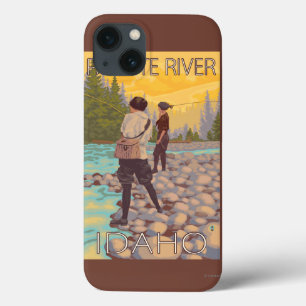 Women Fly Fishing - Payette River, Idaho iPhone 13 Case