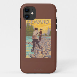 Women Fly Fishing - Seward, Alaska Case-Mate iPhone Case