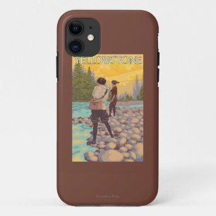 Women Fly Fishing - Yellowstone National Park Case-Mate iPhone Case
