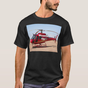 Women fly Helicopter T-Shirt