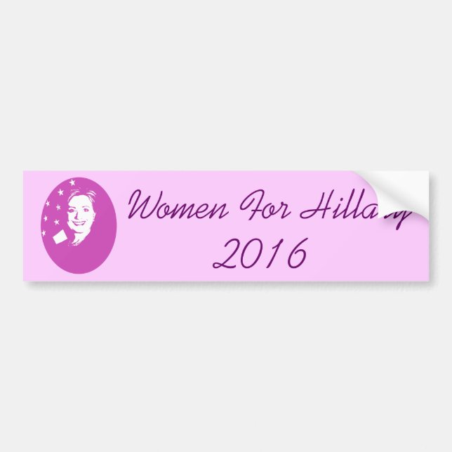 Women For Hillary 2016 Bumper Sticker (Front)