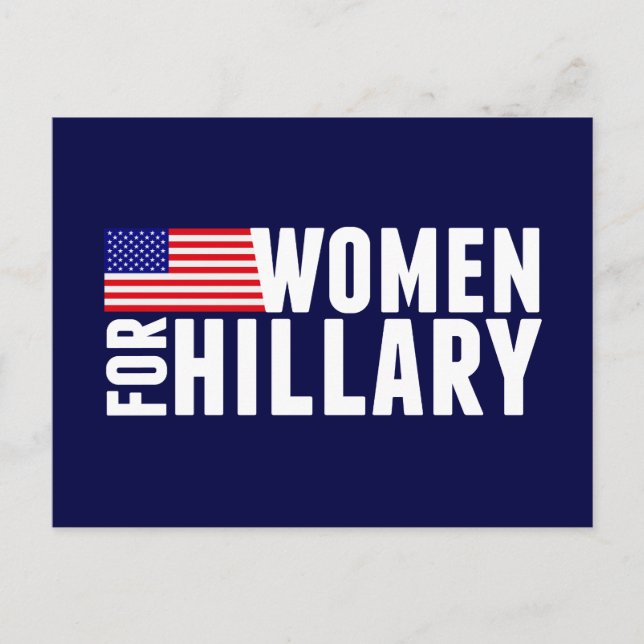 Women For Hillary Postcard (Front)