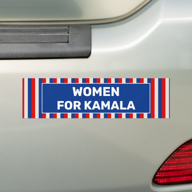 Women For Kamala Bumper Sticker (On Car)