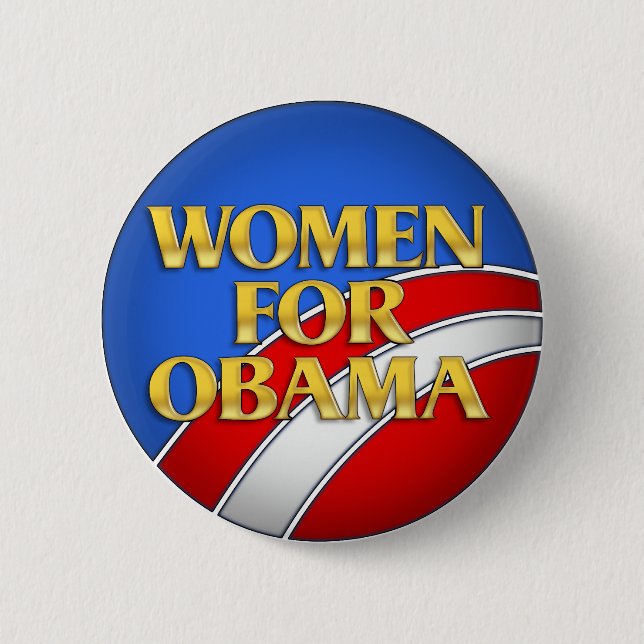 Women for Obama 6 Cm Round Badge (Front)