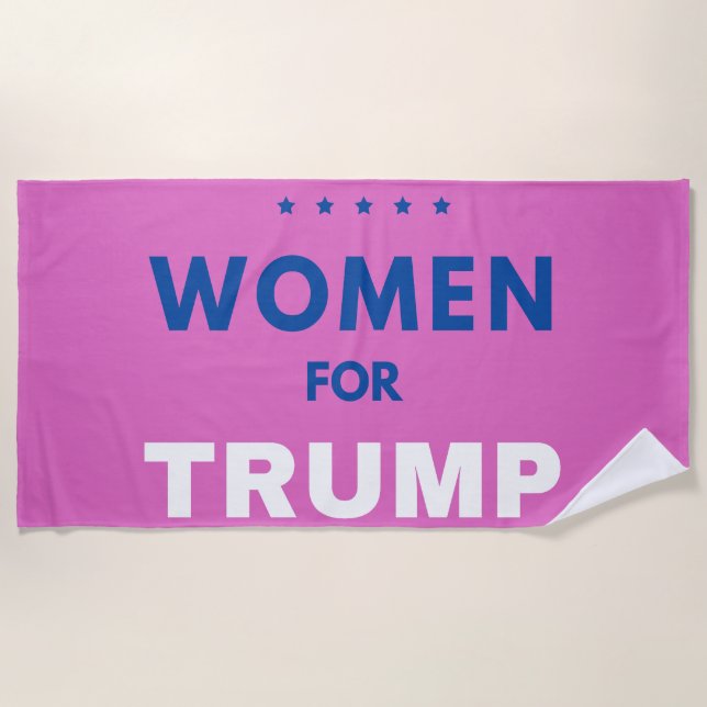 Women For Trump Beach Towel (Front)