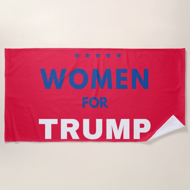 Women For Trump Beach Towel (Front)