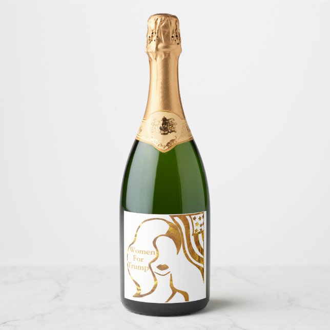 WOMEN FOR TRUMP SPARKLING WINE LABEL (Front)
