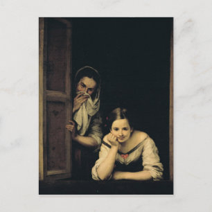 Women from Galicia at the Window, 1670 Postcard