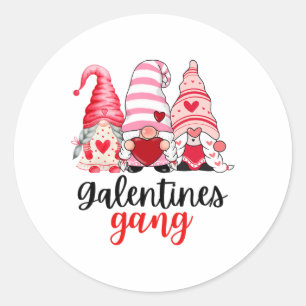 Women Galentine's Day Funny Valentine Mummy And Me Classic Round Sticker