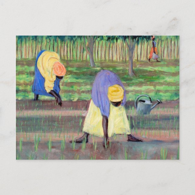 Women Gardening 2005 Postcard (Front)