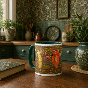 Women Gathering Apples by Burn-Jones Mug