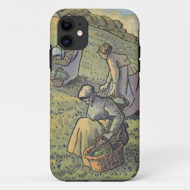 Women Gathering Mushrooms, from 'Travaux des Champ Case-Mate iPhone Case (Back)