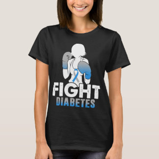 women girl fight diabetes t1d t2d warrior mum T-Shirt