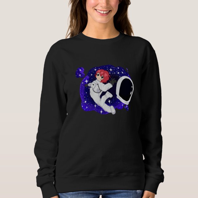 Women & Girls Galaxy  Astronaut in the Galaxy Sweatshirt (Front)