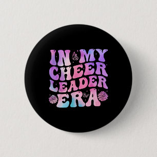 Women Girls In My Cheerleader Era Cheerleading Che 6 Cm Round Badge