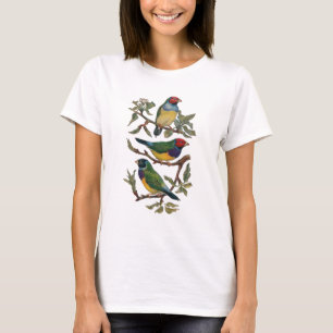 Women Girls T-Shirt Colourful Birds of a Feather