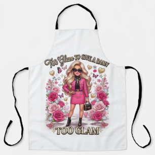 women glam style apron