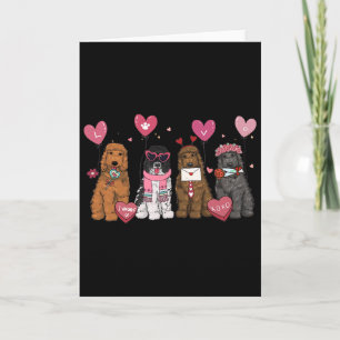 Women Goldendoodle Mom Valentine's Day Goldendoodl Card