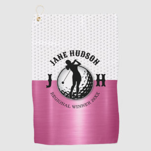 Women Golf Monogram Design Towel