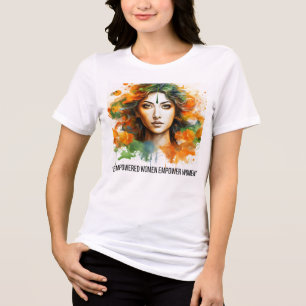 Women Graphic T-Shirt Feminist Art Print Women’s Tri-Blend Shirt