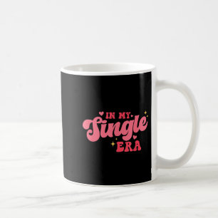 Women Groovy In My Single Era Anti-valentines Divo Coffee Mug