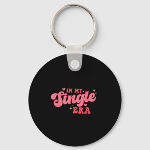 Women Groovy In My Single Era Anti-valentines Divo Key Ring