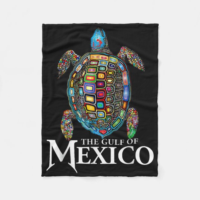 Women Gulf Of Mexico Forever Mexican Souvenir Sea  Fleece Blanket (Front)