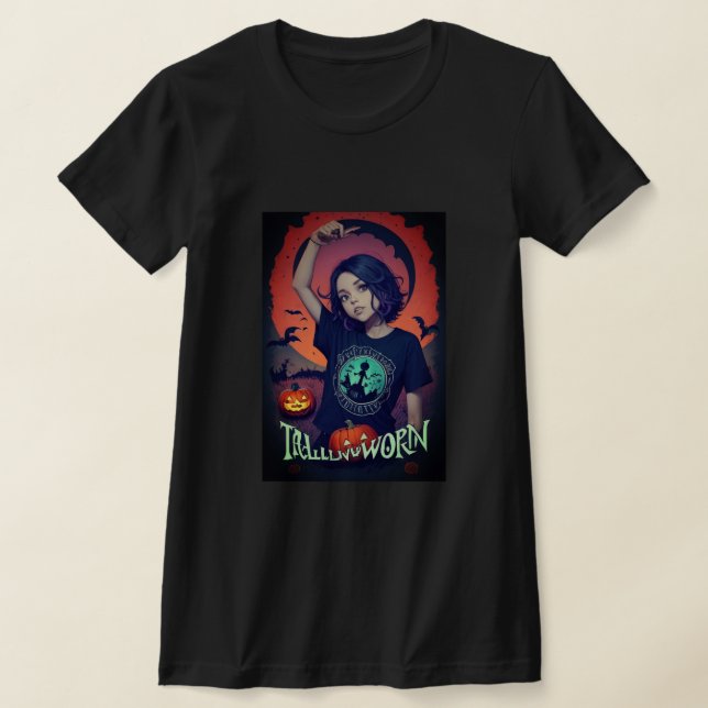 Women Halloween T-Shirt (Laydown)