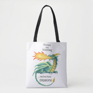 Women Have Dragons - shoulder tote Bag
