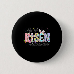 Women He Risen Jesus Christian Happy 6 Cm Round Badge