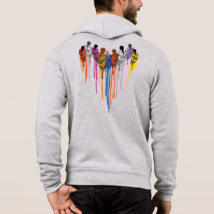 Women Heart Shape Watercolor Native American Hoodie