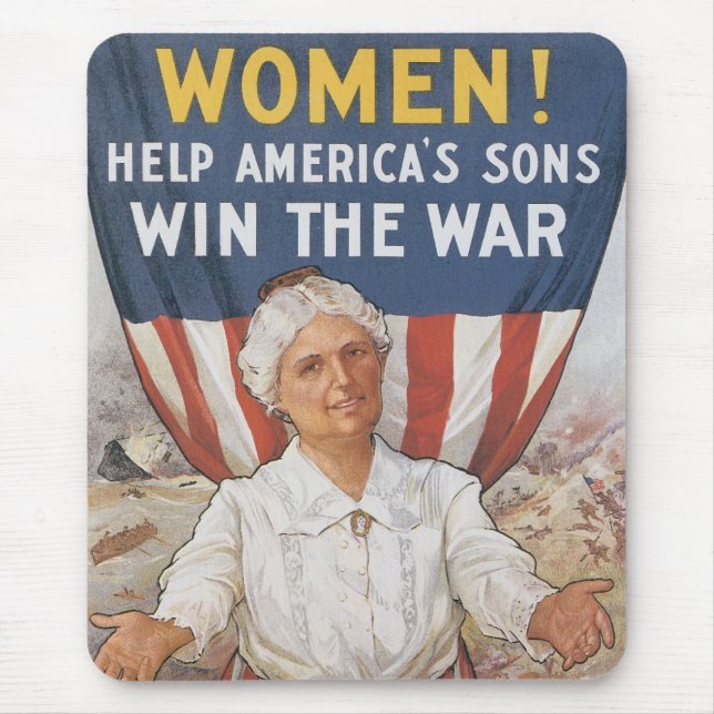 Women! Help America's Sons Mouse Pad (Front)