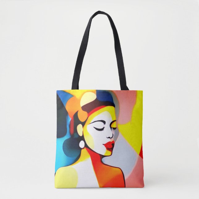 Women history month cute girl Canva tote bag (Front)