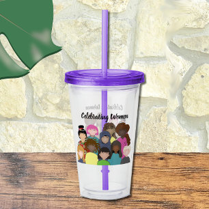 Women History Month Event Acrylic Tumbler