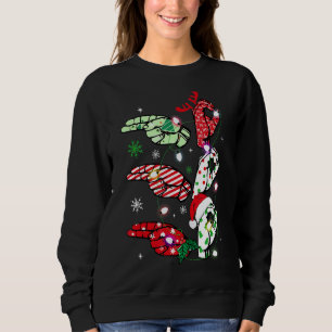 Women Ho Ho Ho Sign Language Asl Santa Merry Chris Sweatshirt
