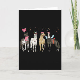 Women Horse Valentine's Day Horse Lover Horse Mom  Card