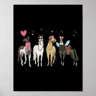Women Horse Valentine's Day Horse Lover Horse Mom Poster