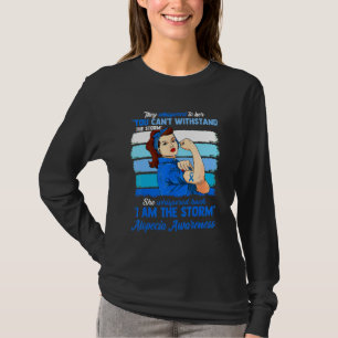 Women I Am The Storm Alopecia Awareness Warrior T-Shirt