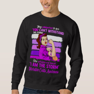 Women I Am The Storm Ulcerative Colitis Awareness Sweatshirt