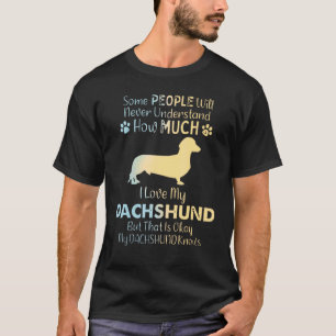 Women I Love My Dachshund Mum Wieners Dog T-Shirt