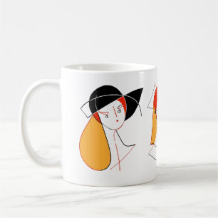 Women In Abstract Coffee Mug