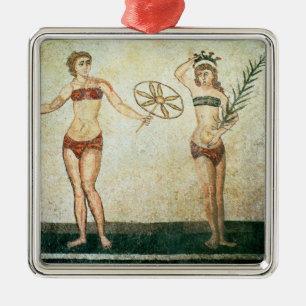 Women in 'bikinis' metal tree decoration